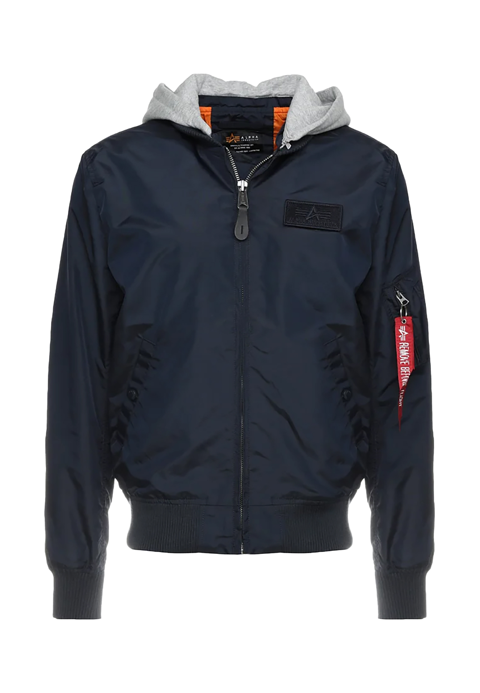 Alpha Industries Alpha Industries Stillvolle Bomberjacke Reißverschluss – Blau, Bild 2
