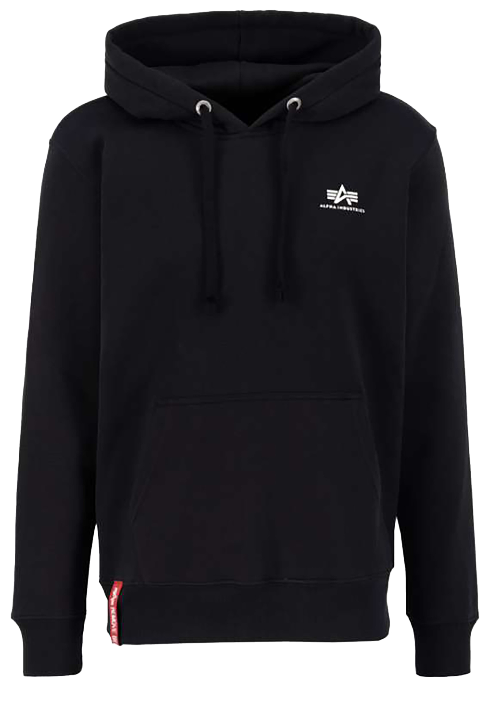 Alpha Industries Alpha Industries Kapuzenpullover Regular Fit Kleines Logo – Schwarz, Bild 1