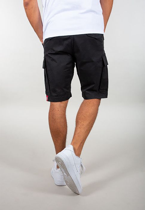 Alpha Industries Alpha Industries Cargoshorts Slim Fit Pattentaschen Elastischer – Schwarz, Bild 6