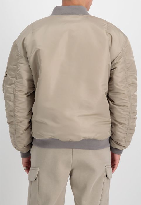 Alpha Industries Alpha Industries Bomberjacke Loose Fit Rippkragen Pattentaschen – Beige, Bild 5