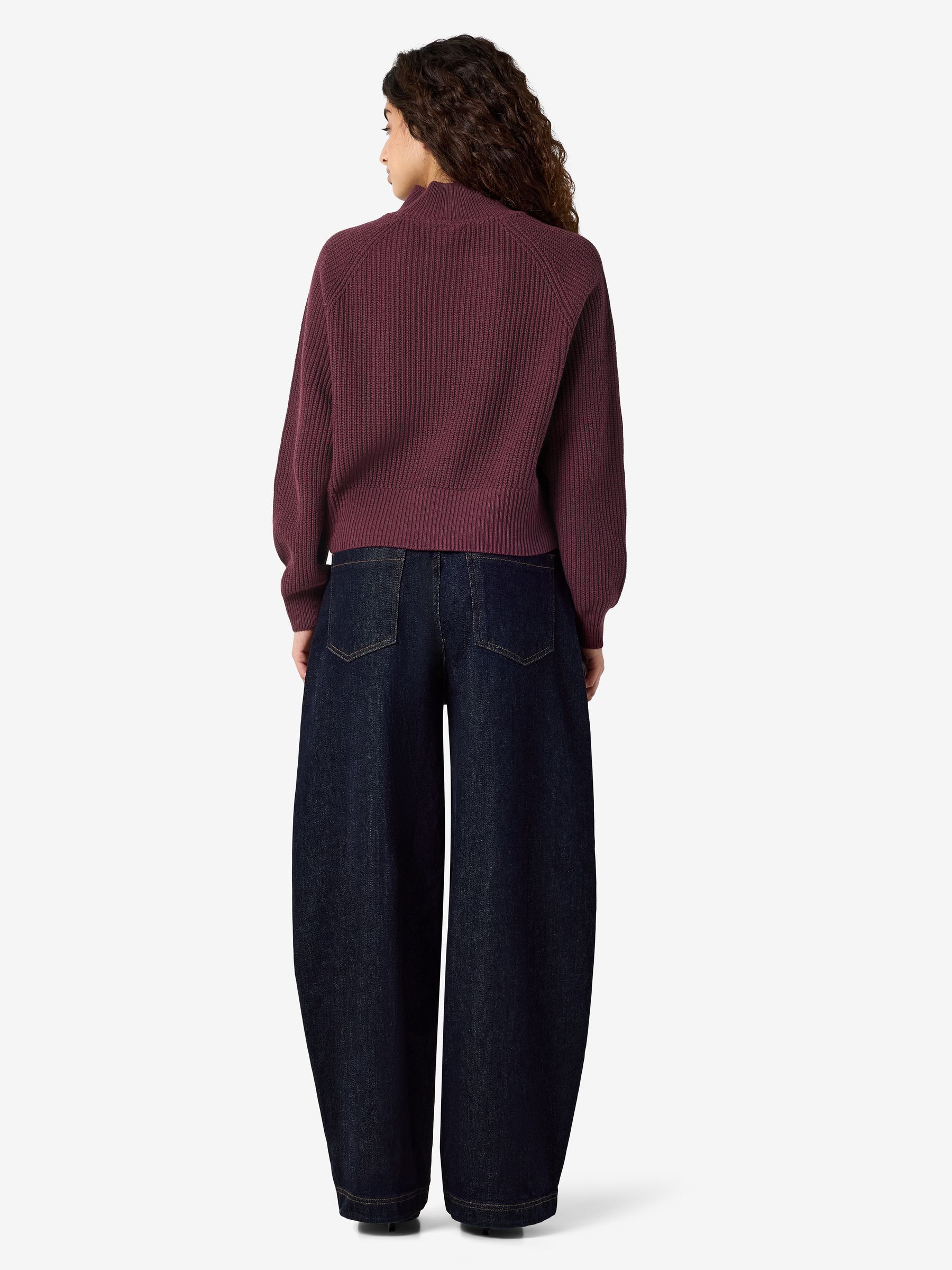 27034807_5026320_2.jpg Klassischer Pullover Stehkragen Langarm Unifarben