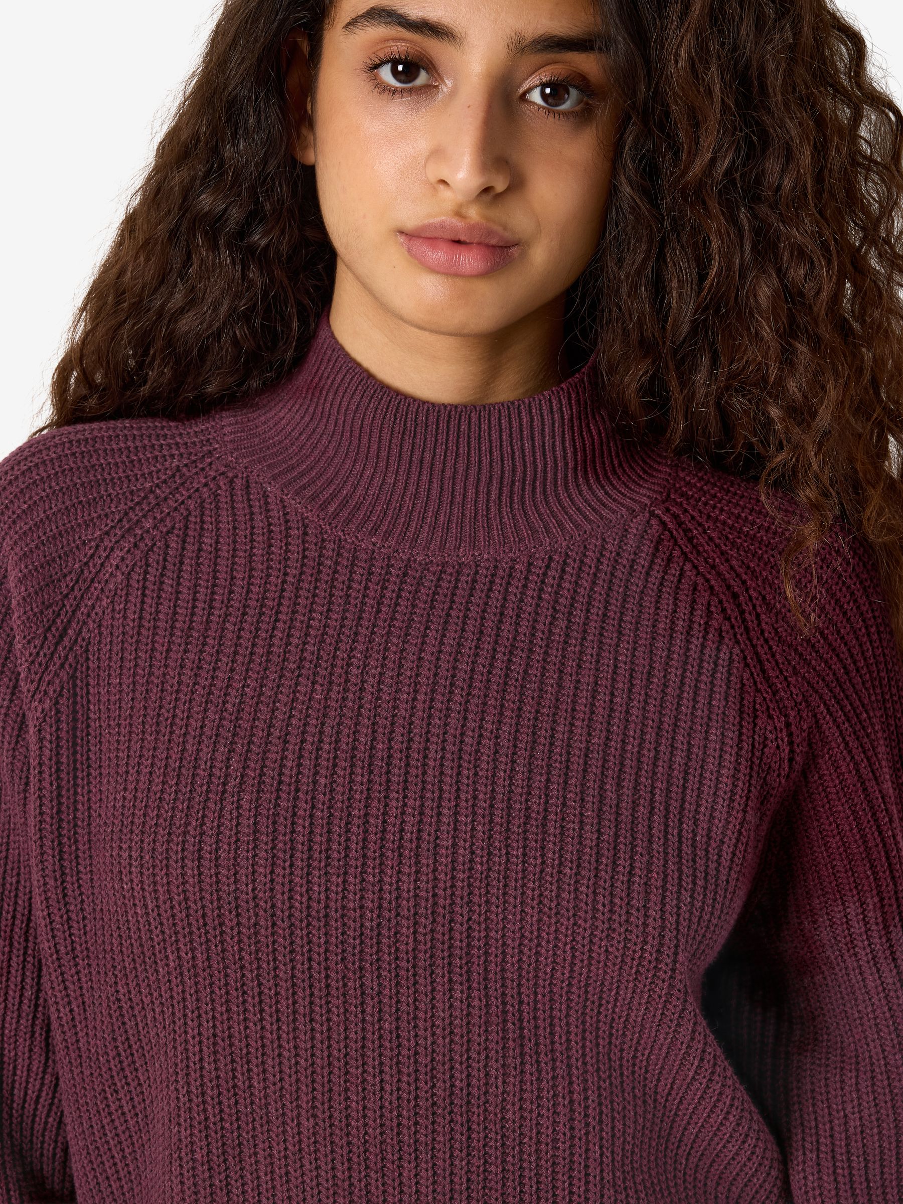 27034807_5026320_3.jpg Klassischer Pullover Stehkragen Langarm Unifarben