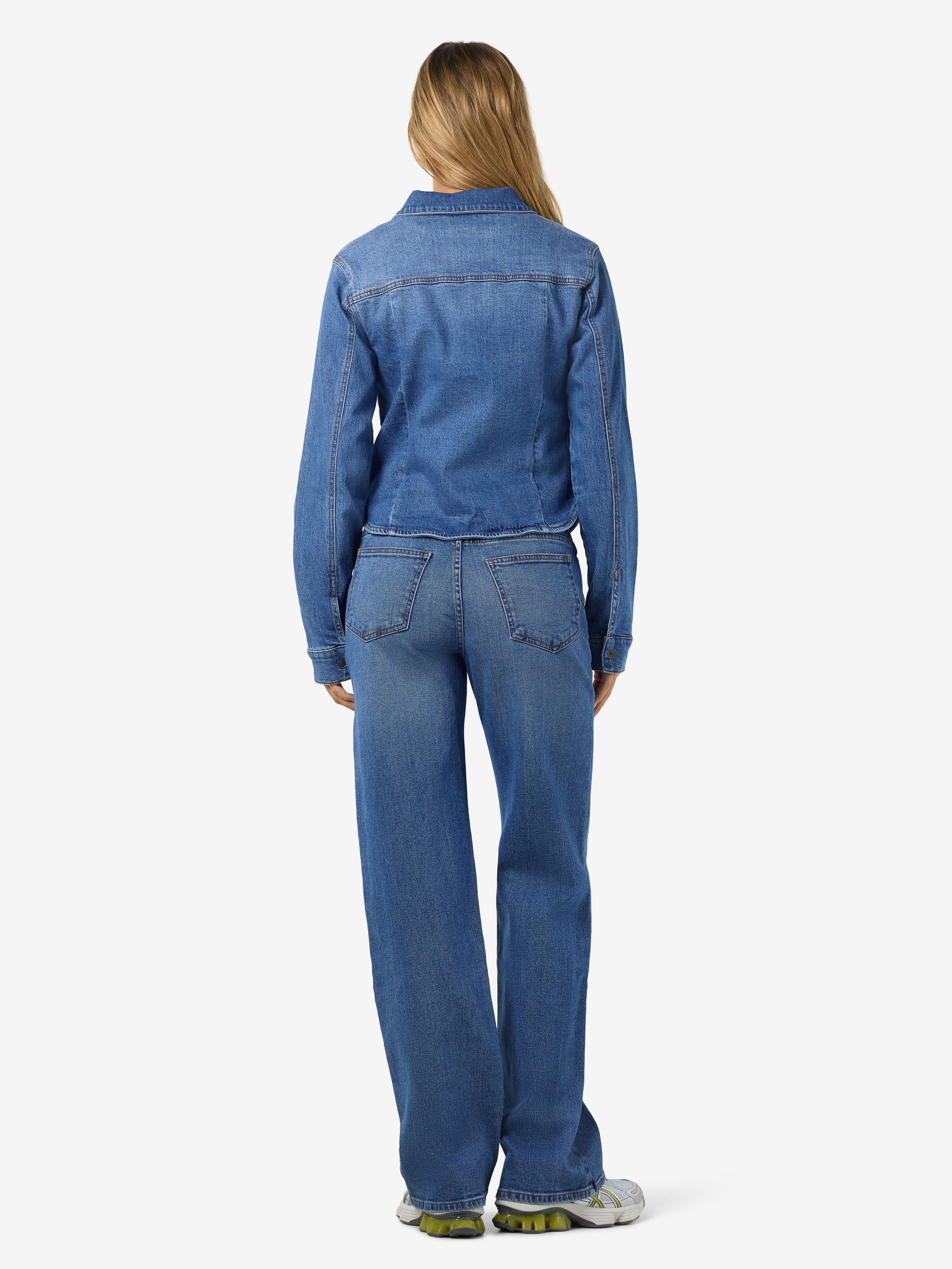 27037907_5048386_6.jpg Stilvolle Jeansbluse Langarm Unifarben Knopfverschluss