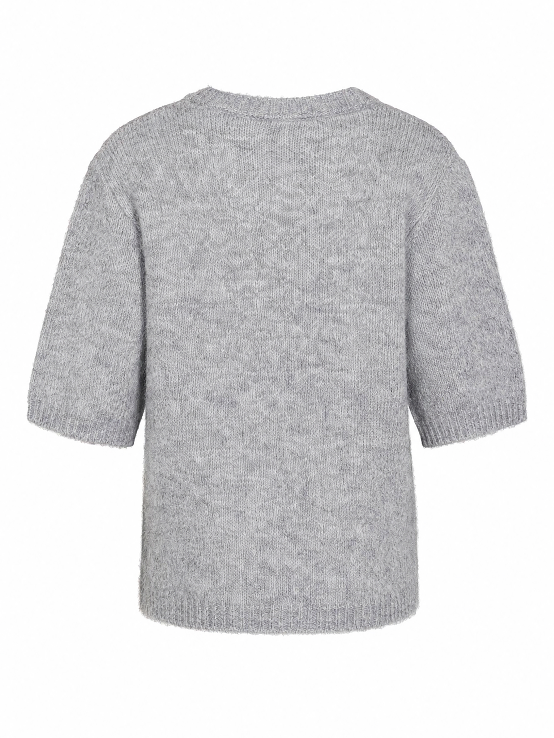 Kurzarm Strickpullover Rundhalsausschnitt Feinstrick Kurzarm Strickpullover Rundhalsausschnitt Feinstrick