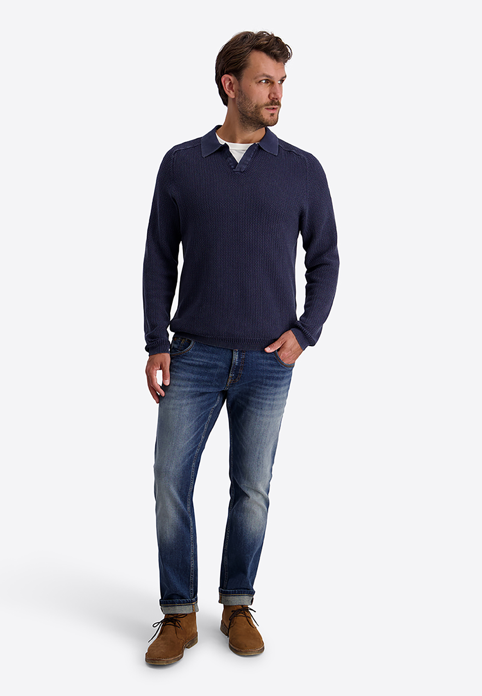 Modische Jeans Slim Fit Normale Bundhöhe Used-Waschung Modische Jeans Slim Fit Normale Bundhöhe Used-Waschung