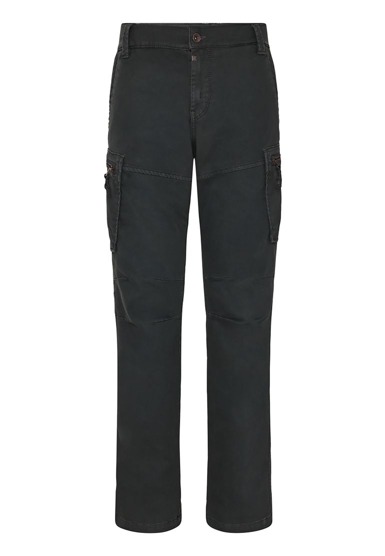 Timezone Timezone Vielseitige Cargohose Knöchellang Unifarben Modisch – Anthrazit, Bild 2