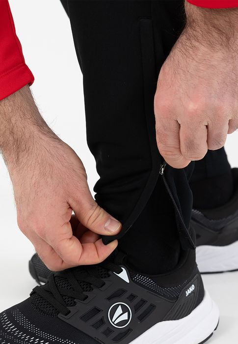 Jako JAKO Trainingshose Kordelzug Reißverschlusstaschen Beinzip – Schwarz, Bild 7