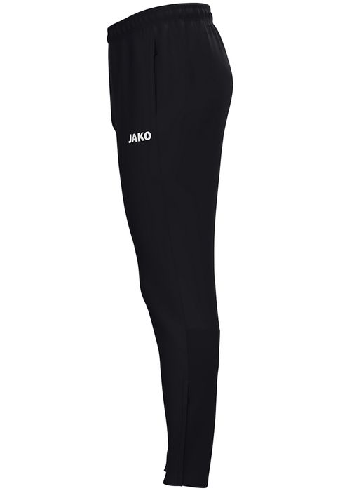 Jako JAKO Trainingshose Kordelzug Reißverschlusstaschen Beinzip – Schwarz, Bild 4