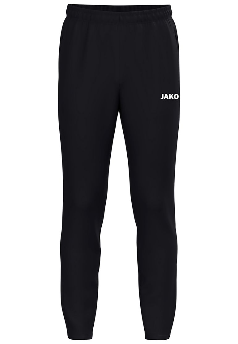 Jako JAKO Trainingshose Kordelzug Reißverschlusstaschen Beinzip – Schwarz, Bild 1