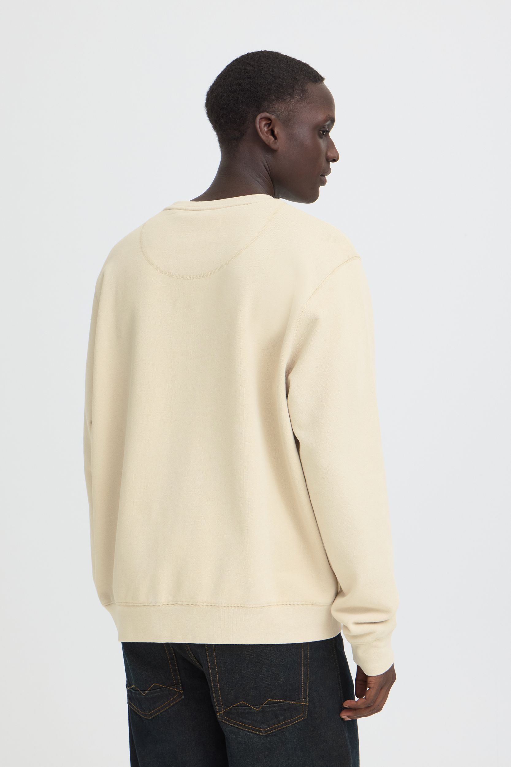 20721060-141107_141107_7.jpg Bequemes Sweatshirt Rundhals Rippbündchen Unifarben