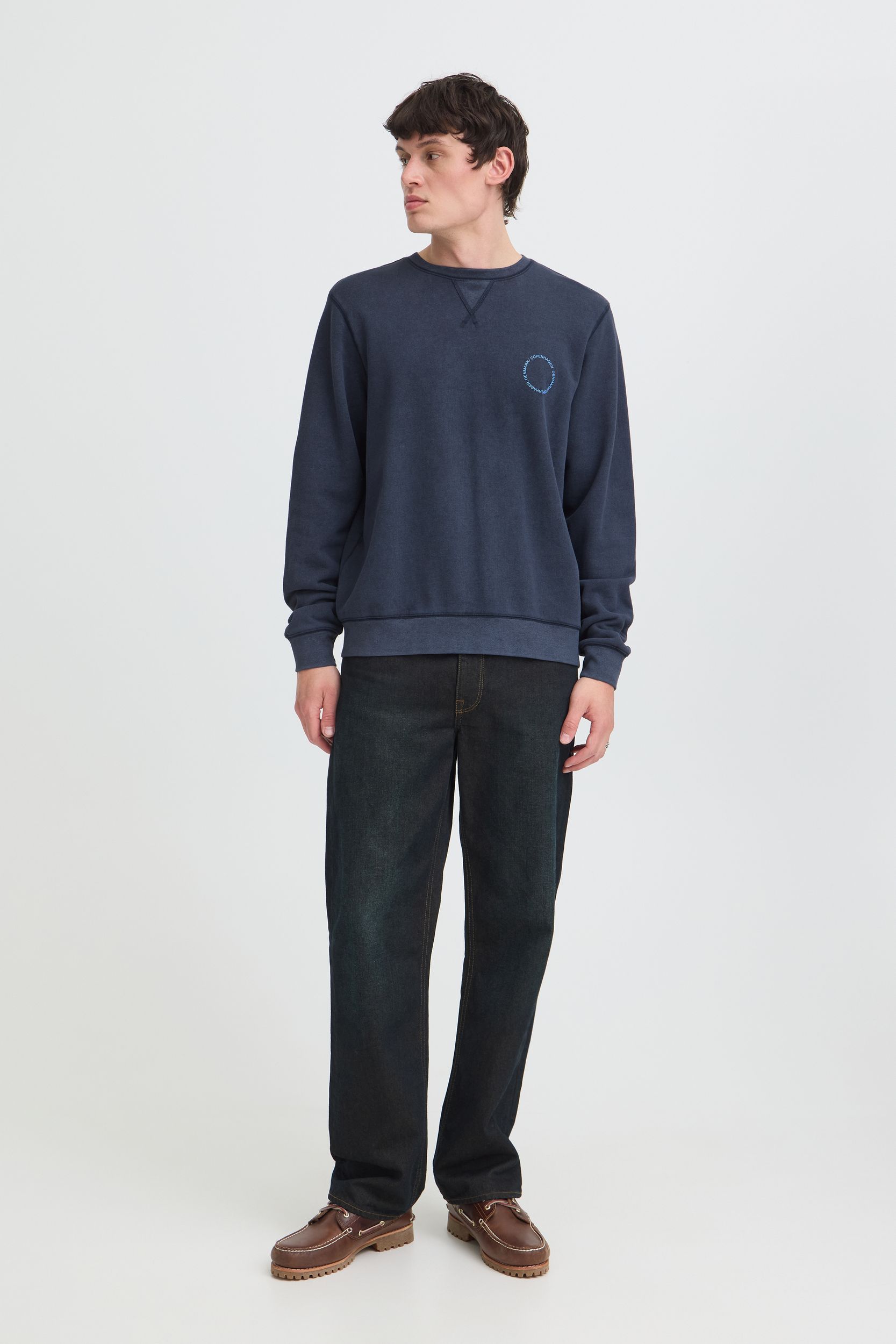 20721060-194011_194011_5.jpg Bequemes Sweatshirt Rundhals Rippbündchen Unifarben