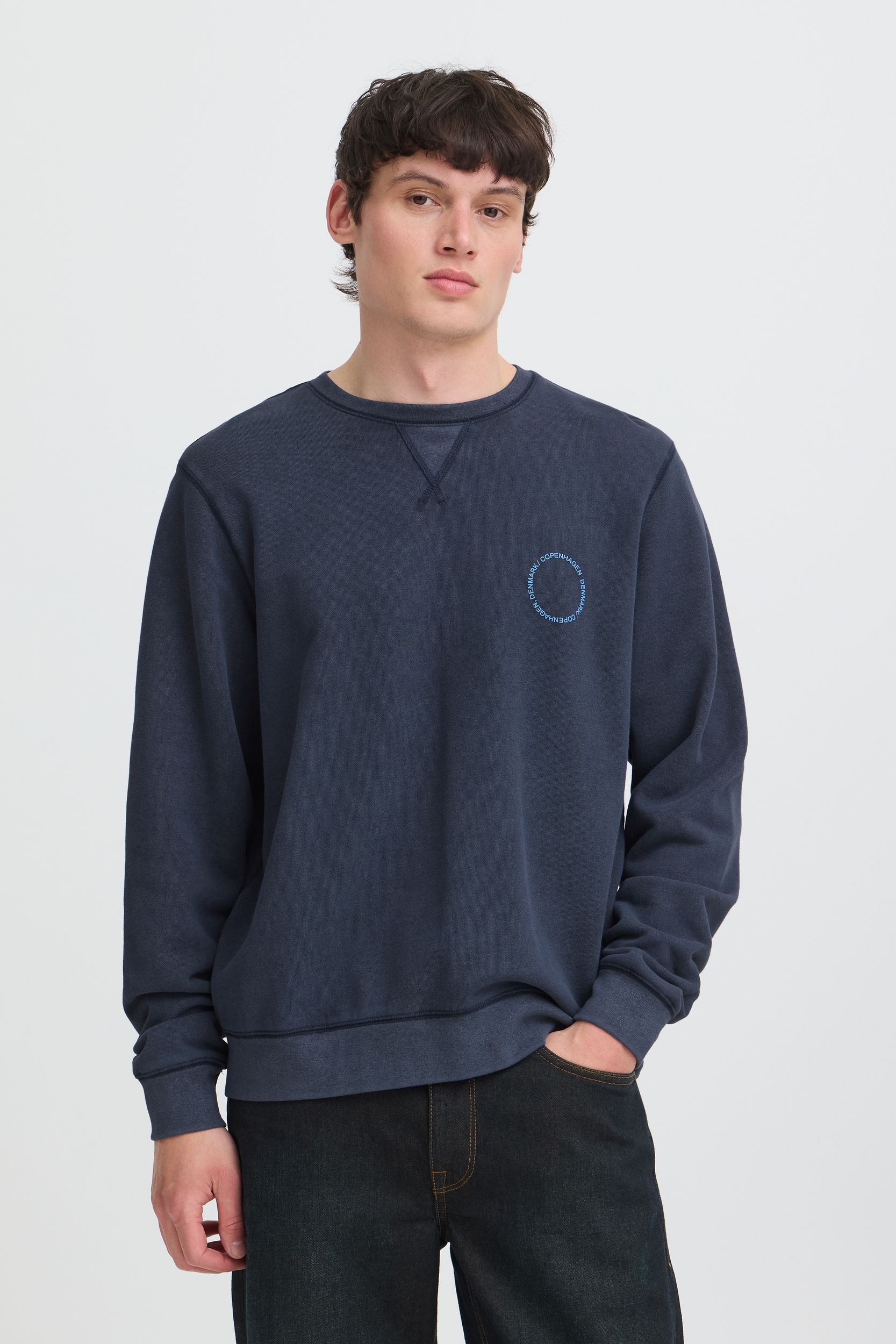 20721060-194011_194011_6.jpg Bequemes Sweatshirt Rundhals Rippbündchen Unifarben