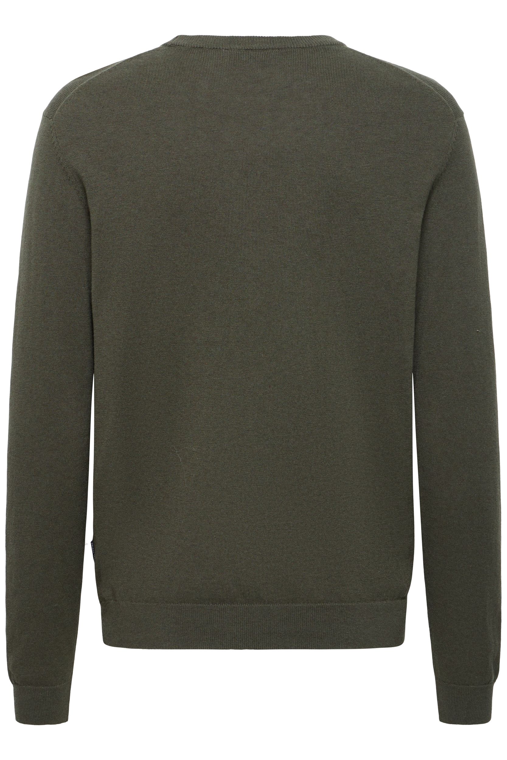 20505603_900009742_200.jpg Unifarbener Strickpullover Rundhalsausschnitt Langarm