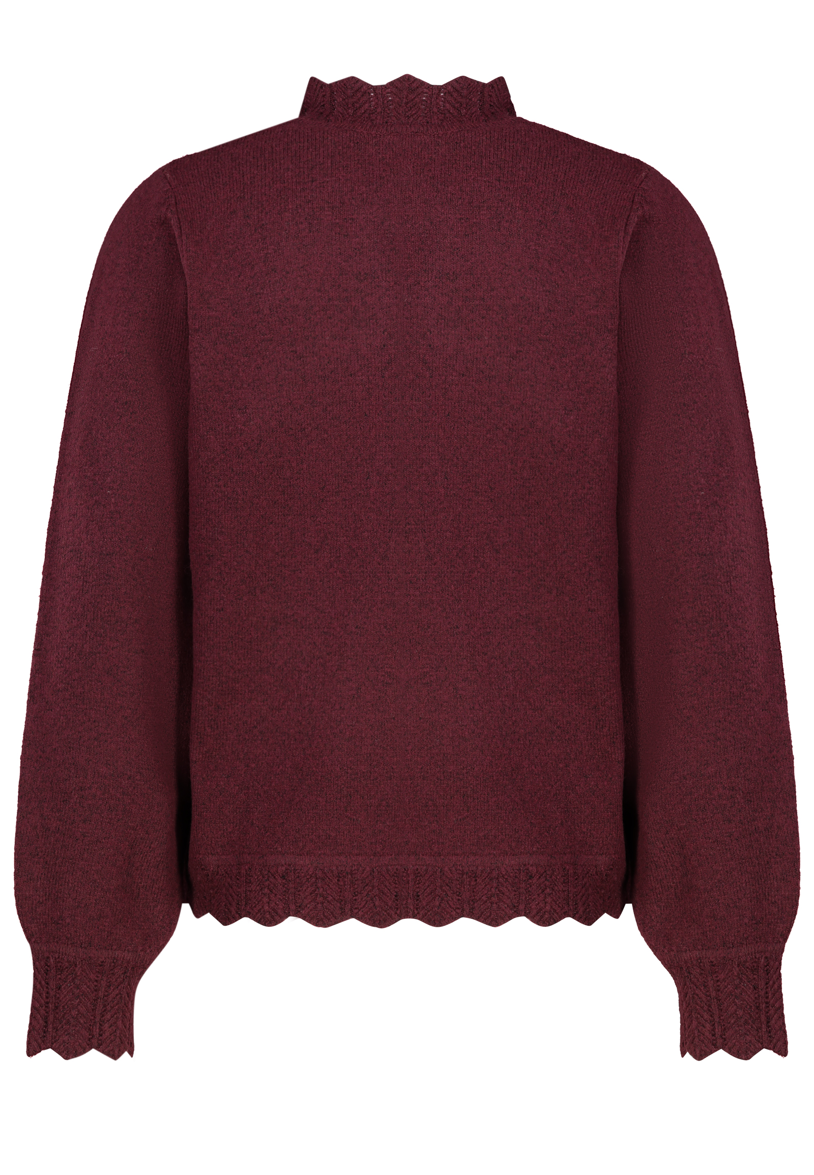D90090M91032A_15400_H.jpg Langarm Strickpullover Ajourstrickbündchen Langarm Modisch