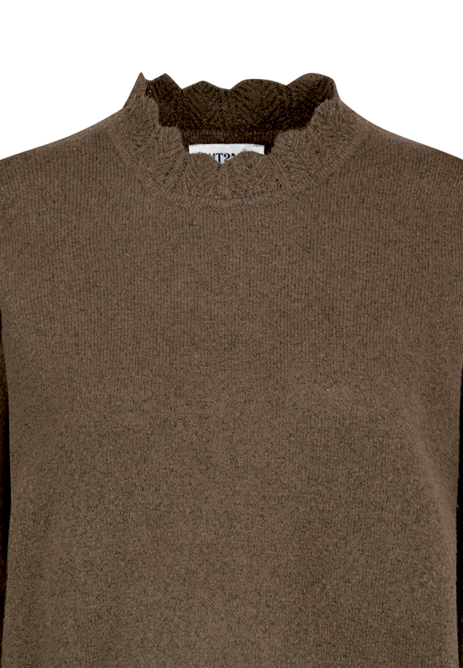 Langarm Strickpullover Ajourstrickbündchen Langarm Modisch Langarm Strickpullover Ajourstrickbündchen Langarm Modisch