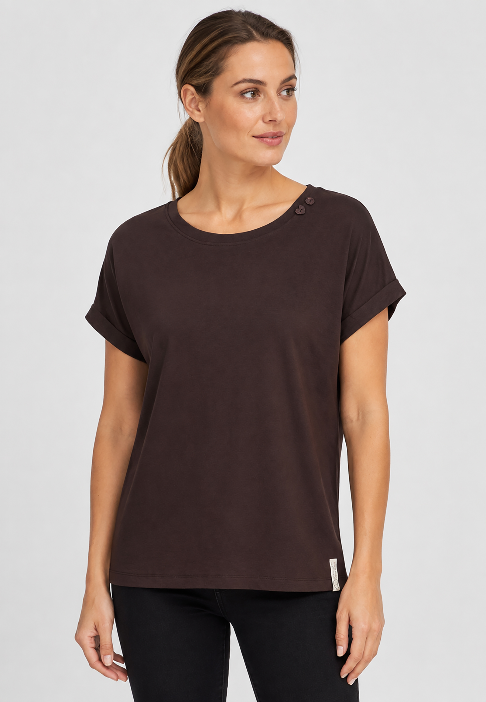 Kurzarmshirt 2er-Pack Schulterknöpfe Rundhals Basic Kurzarmshirt 2er-Pack Schulterknöpfe Rundhals Basic