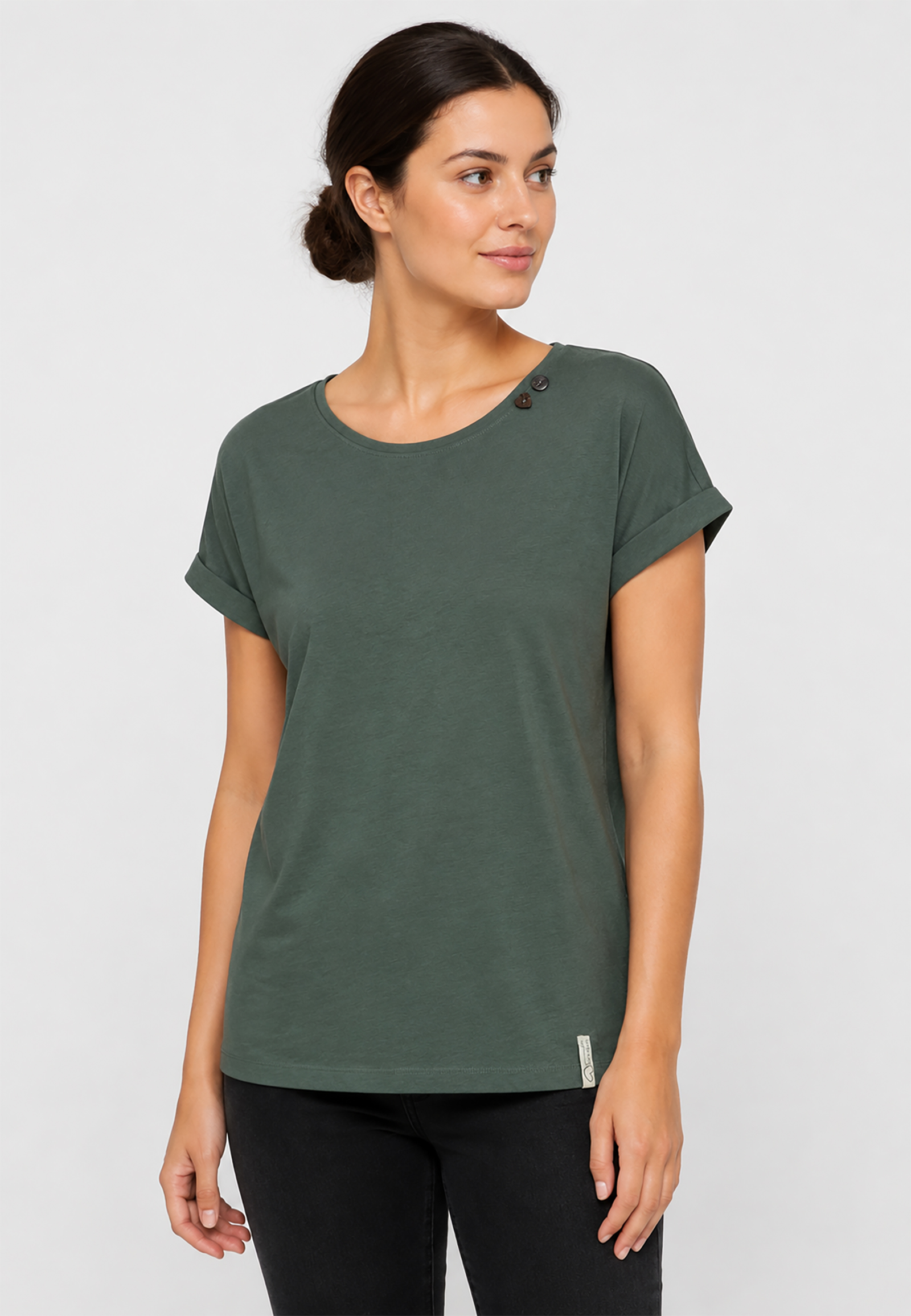 Kurzarmshirt 2er-Pack Schulterknöpfe Rundhals Basic Kurzarmshirt 2er-Pack Schulterknöpfe Rundhals Basic