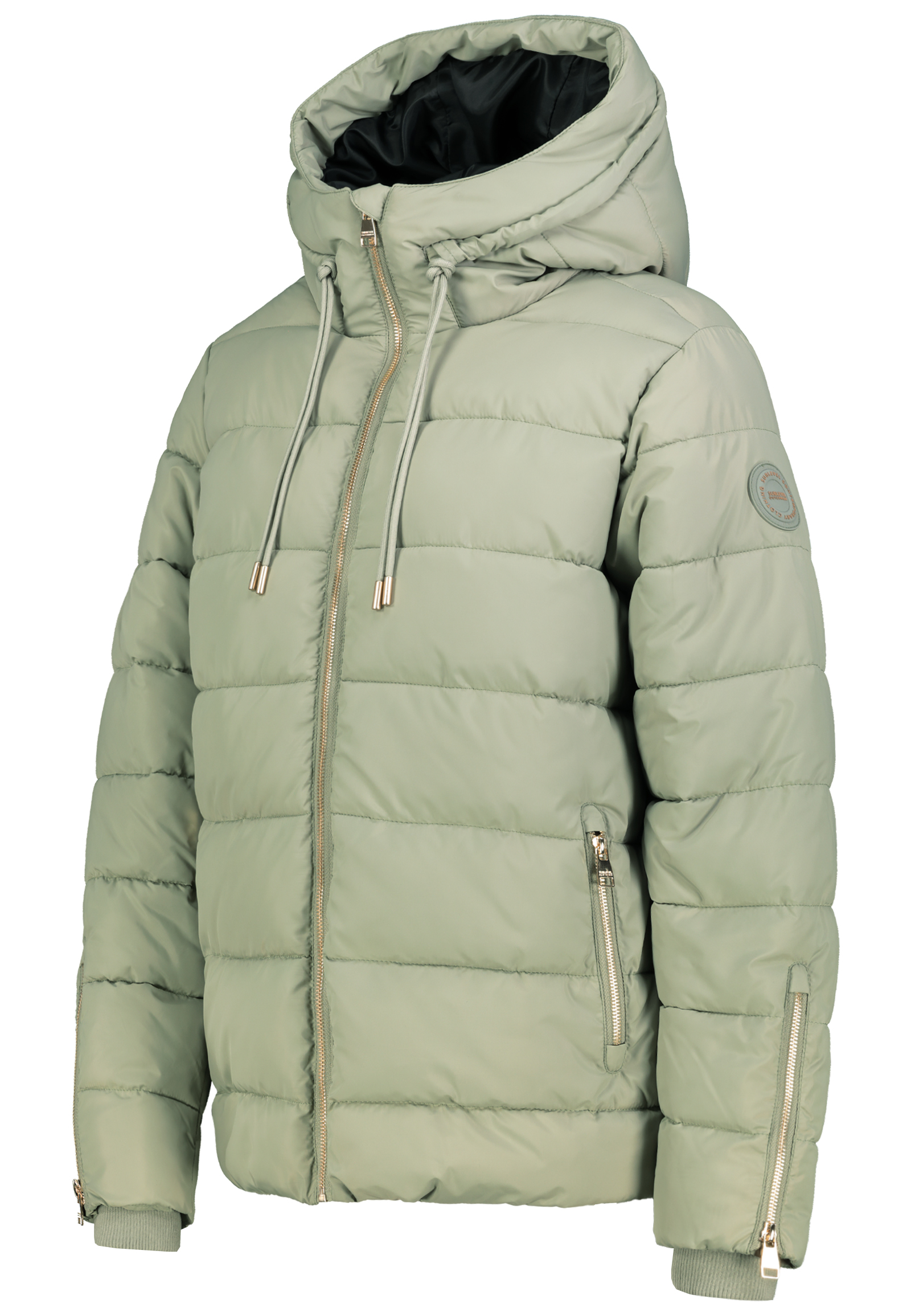D51160XC44542C6_12300_S1.jpg Hochwertige Steppjacke Kapuze Reißverschlussdetails