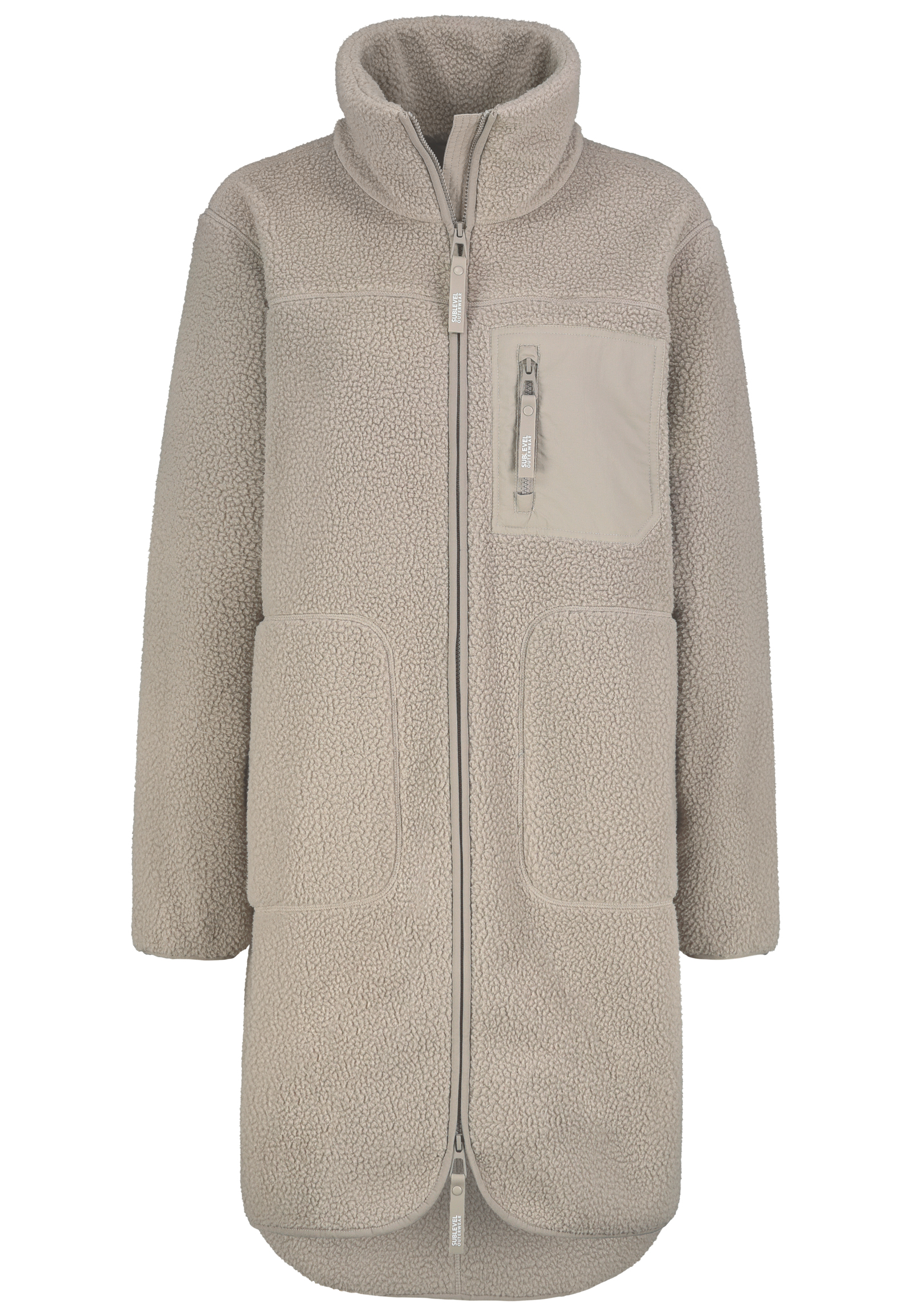 D20001XC02792A2NO_20400_V.jpg Stilvolle Winterjacke Stehkragen Reißverschluss Langarm