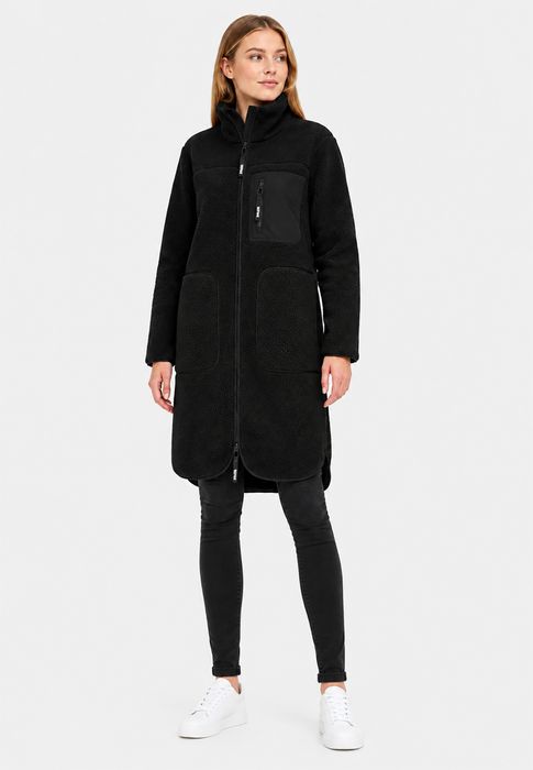 Sublevel Sublevel Stilvolle Winterjacke Stehkragen Reißverschluss Langarm – Schwarz, Bild 3