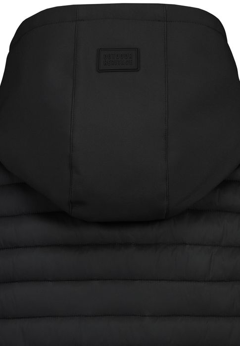Sublevel Sublevel Modische Steppjacke Kapuze Reißverschlusstaschen – Schwarz, Bild 8