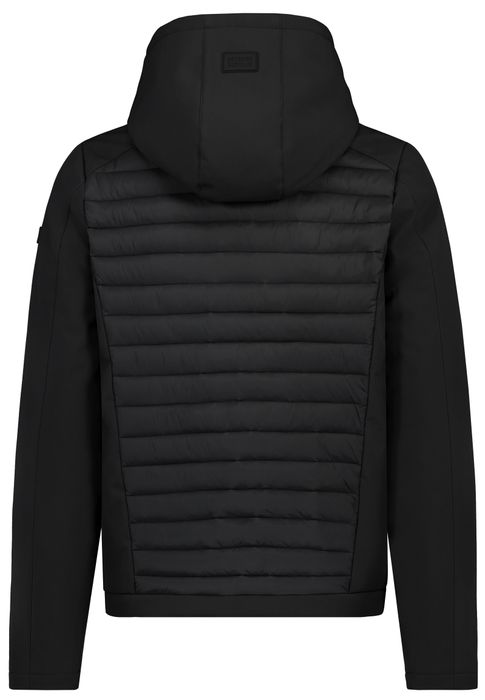 Sublevel Sublevel Modische Steppjacke Kapuze Reißverschlusstaschen – Schwarz, Bild 10