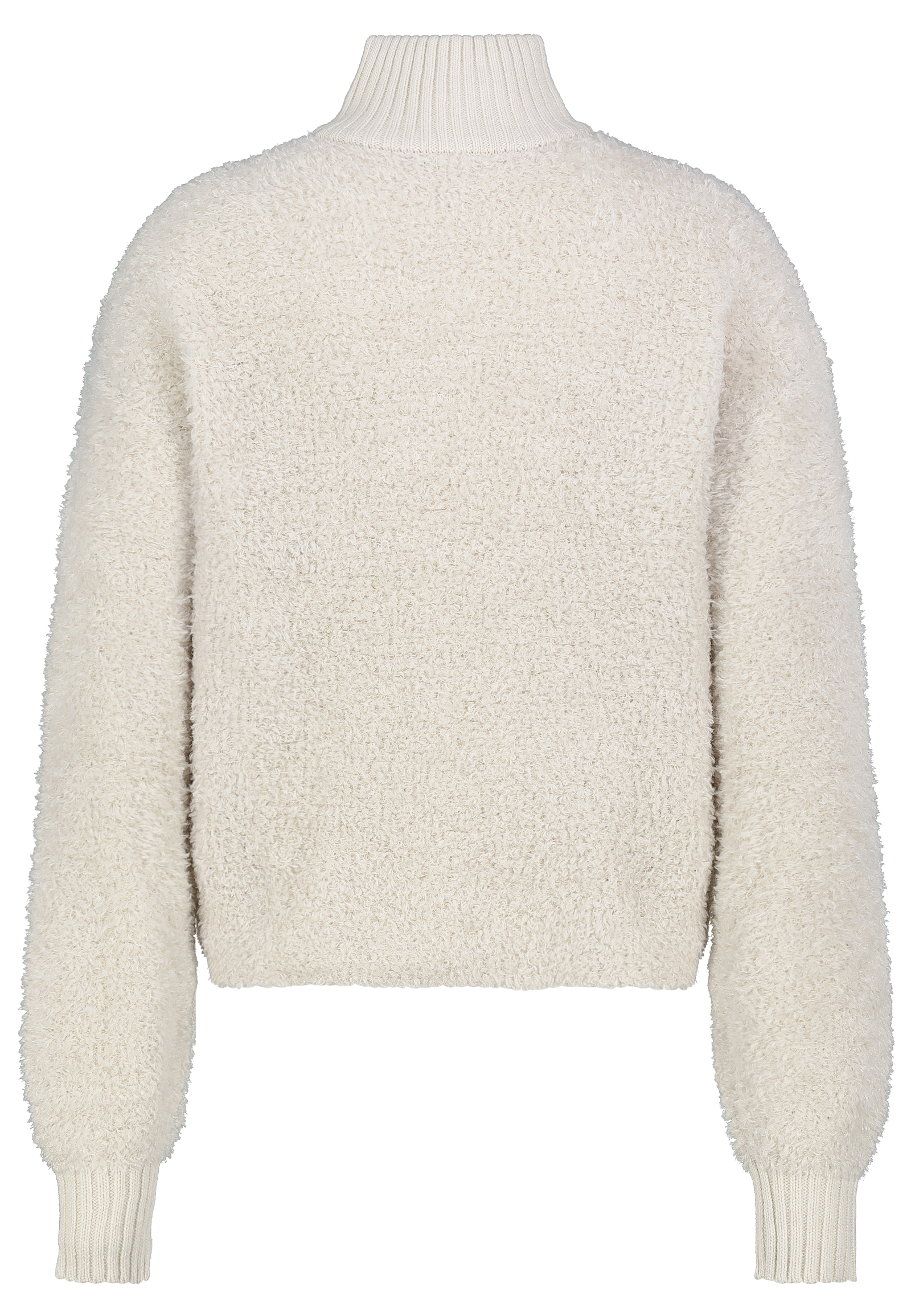 D93146M91031A1_20200_H.jpg Flauschiger Pullover Stehkragen Reißverschlussdetail