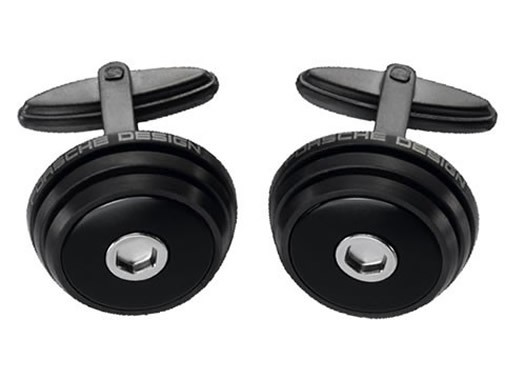 Manschettenknöpfe Porsche Design P 3410 Grooves rund Titan Manschettenknöpfe Porsche Design