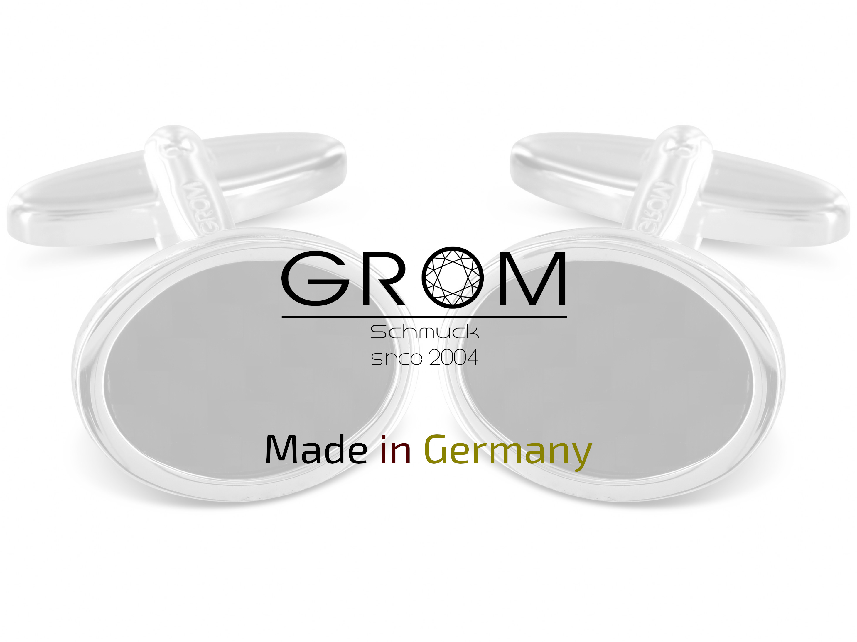 Grom Manschettenknöpfe mit Carboneinlage aus massivem 925er Sterling silber made in Germany Grom Manschettenknöpfe mit Carboneinlage aus massivem 925er Sterling silber hergestellt in Deutschland