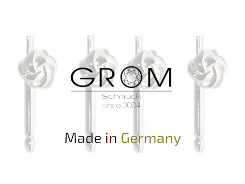 Grom Schmuck Smoking-Knöpfe in Knotenform 925er Silber Made in Germany Smoking-Knöpfe in Knotenform aus massivem 925er Sterling Silber von Grom Schmuck hergestellt in Deutschland