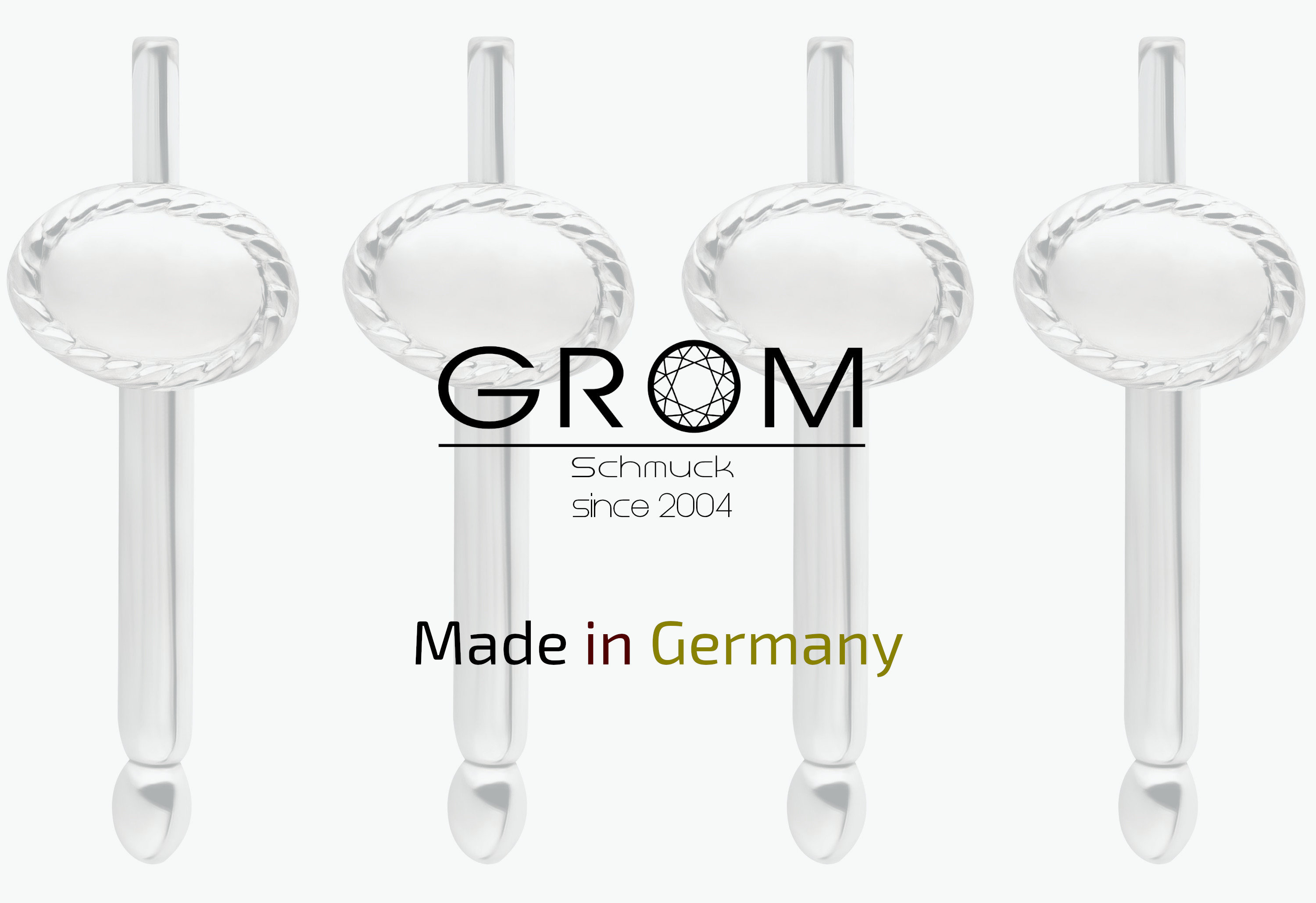 Smoking Knöpfe aus massivem Sterling Silber – Hergestellt in Deutschland Grom Schmuck Smoking Knöpfe aus 925er Silber Made in Germany