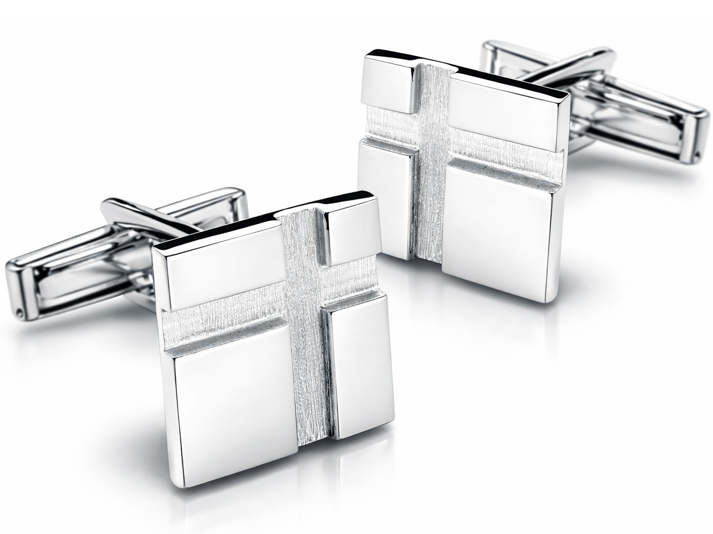 Manschettenknöpfe Kreuz Silber Manschettenknöpfe Kreuz Silber