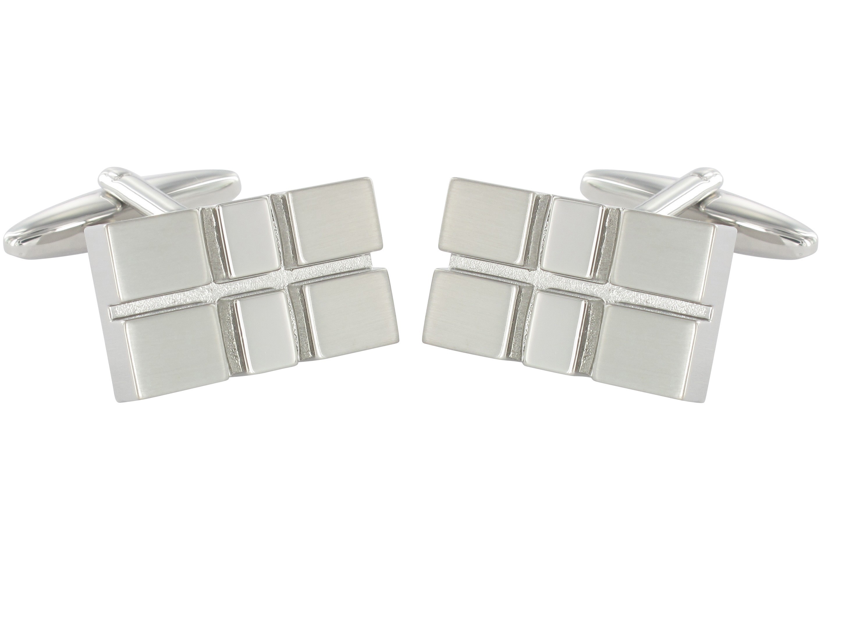 Design Manschettenknöpfe Rhodium veredelt Hochwertige Manschettenknöpfe Rhodium veredelt