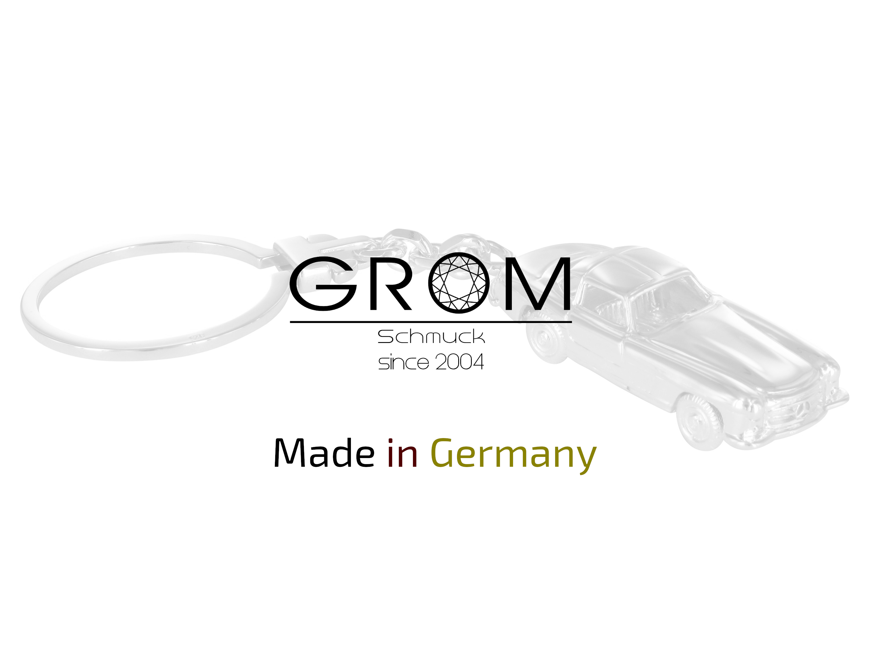 Grom Silber Schlüsselanhänger Mercedes-Benz 300 SL hergestellt in Deutschland Grom Schmuck Silber Schlüsselanhänger Mercedes-Benz 300 SL made in Germany