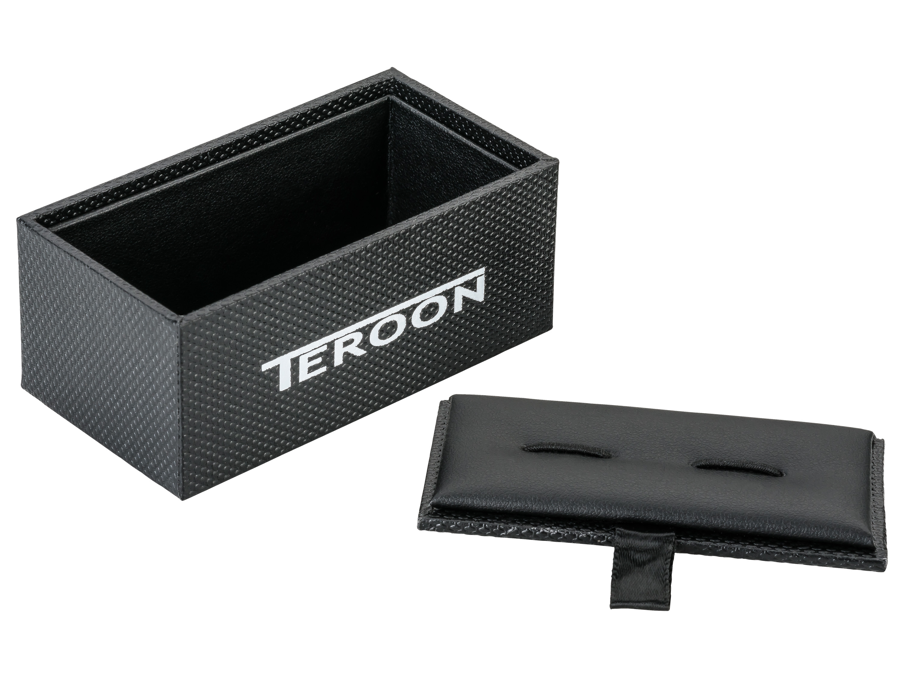 Edles schwarzes Manschettenknöpfe Etui Robustes schwarzes Manschettenknöpfe Etui