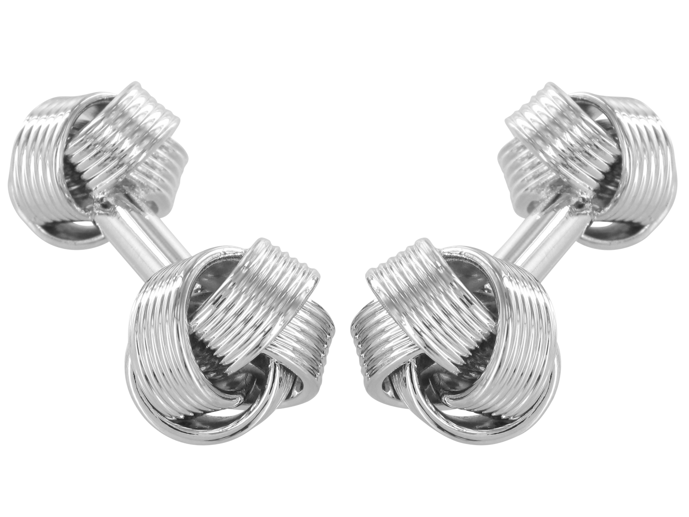 Knoten Manschettenknöpfe Manschettenknöpfe Knoten Silber