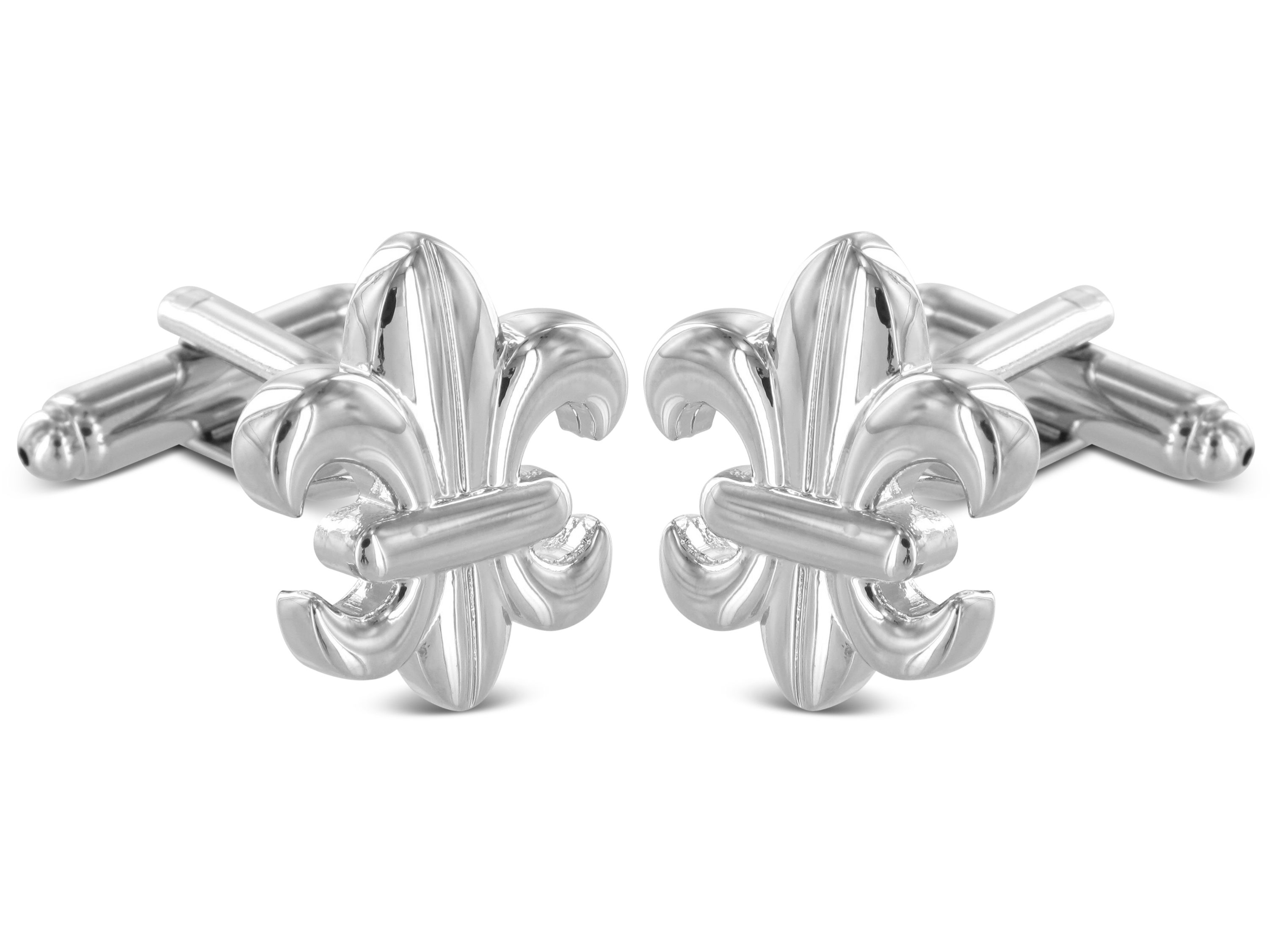 Fleur de Lis Manschettenknöpfe Silber Fleur de Lis Manschettenknöpfe Silber