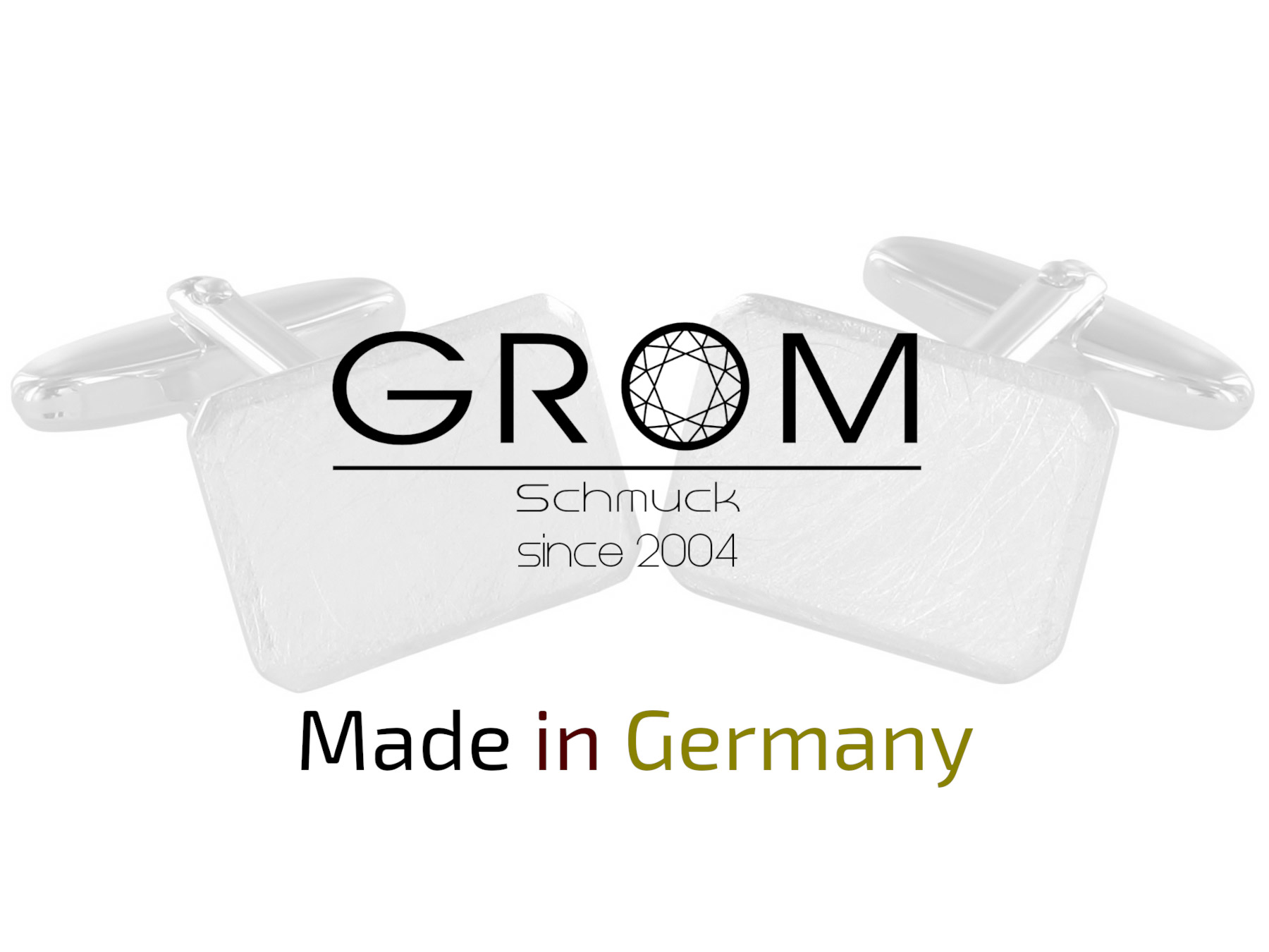 Manschettenknöpfe Grom Schmuck Silber mattiert – Hergestellt in Deutschland Grom Schmuck Manschettenknöpfe Grom Schmuck Silber mattiertMade in Germany