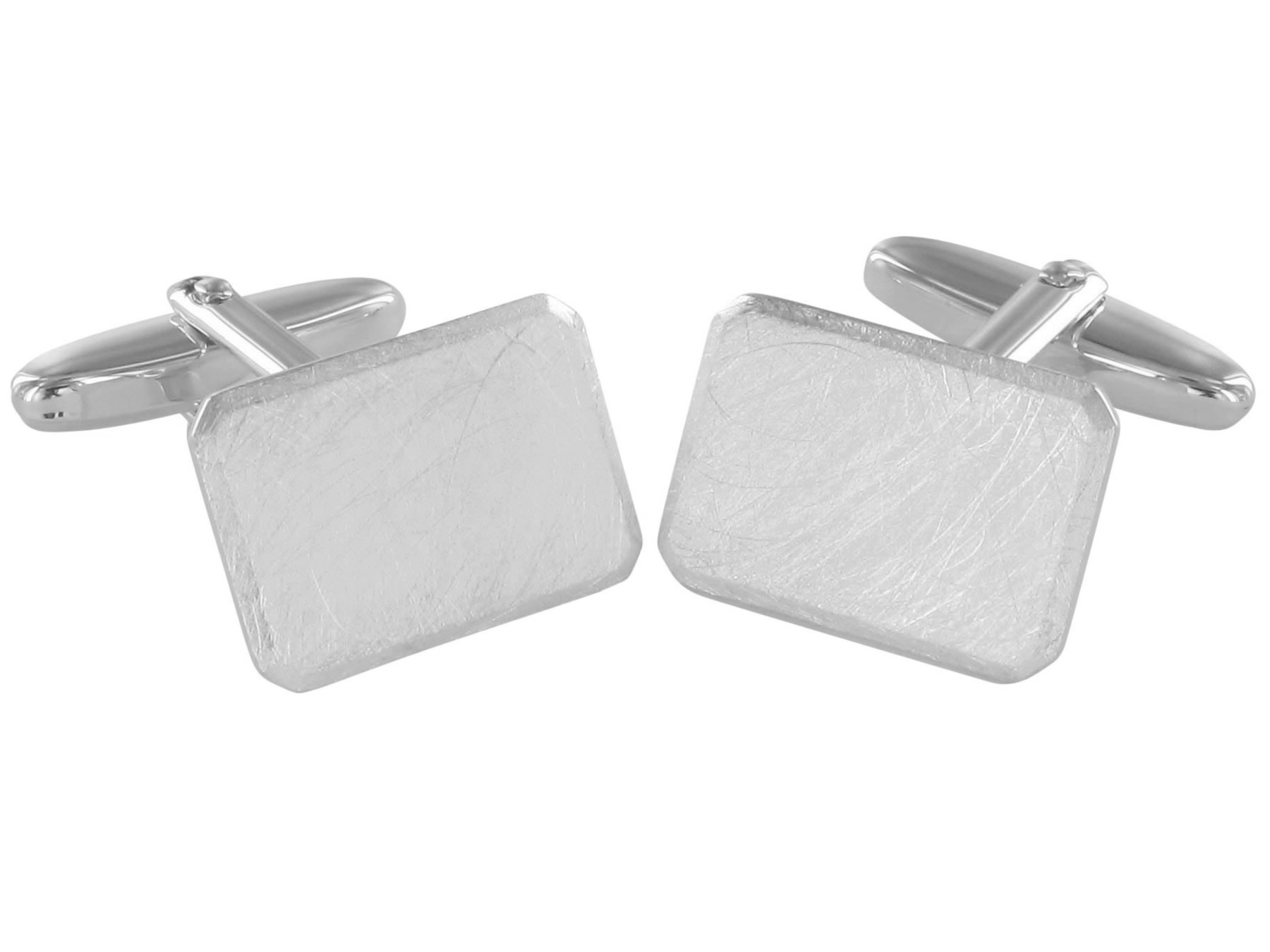 Manschettenknöpfe Grom Schmuck Silber mattiert Manschettenknöpfe Grom Schmuck Silber mattiert