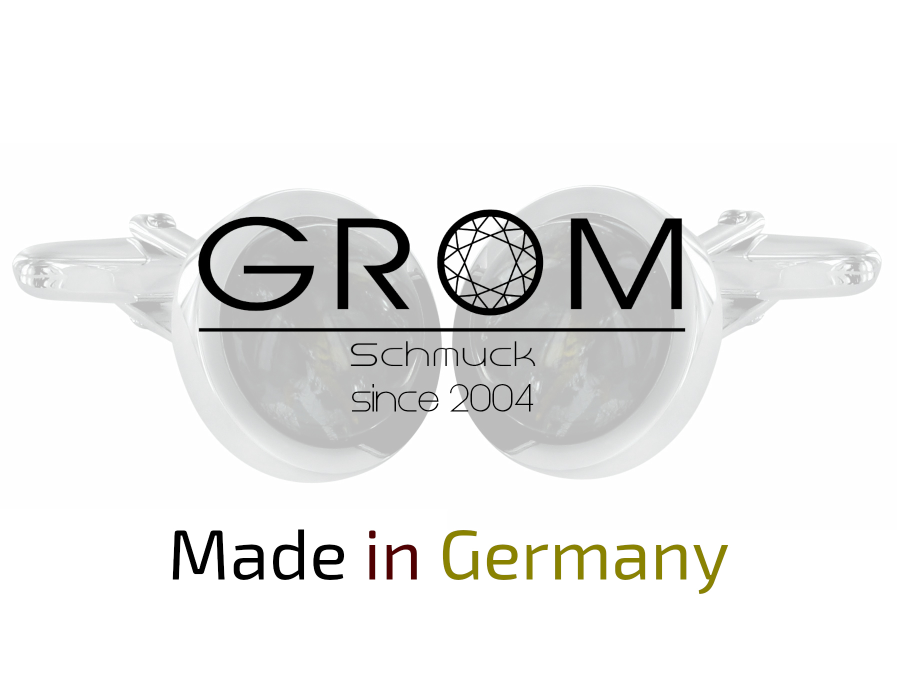 Glas Kristall Manschettenknöpfe Silber – made in Germany Glas Kristall Manschettenknöpfe 925er Sterling Silber – MADE IN GERMANY