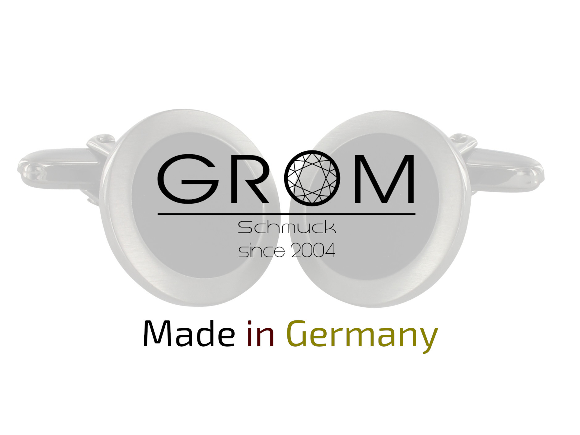 Manschettenknöpfe Onyx gebürstet 925er Sterling Silber Made in Germany Grom Schmuck Manschettenknöpfe Onyx gebürstet 925er Sterling Silber Made in Germany