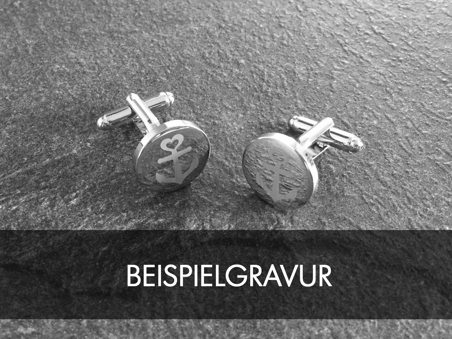 Gravur Manschettenknöpfe Manschettenknöpfe graviert