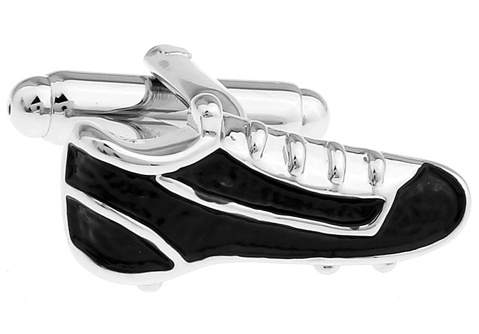 TEROON Manschettenknöpfe Fußball-Schuhe Schwarz TEROON Manschettenknöpfe Fußball-Schuhe Schwarz