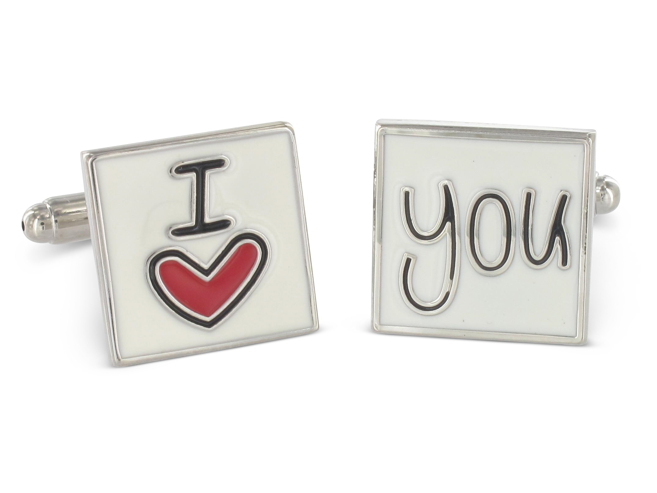 Manschettenknöpfe Schriftzug I Love You Manschettenknöpfe Schriftzug I Love You