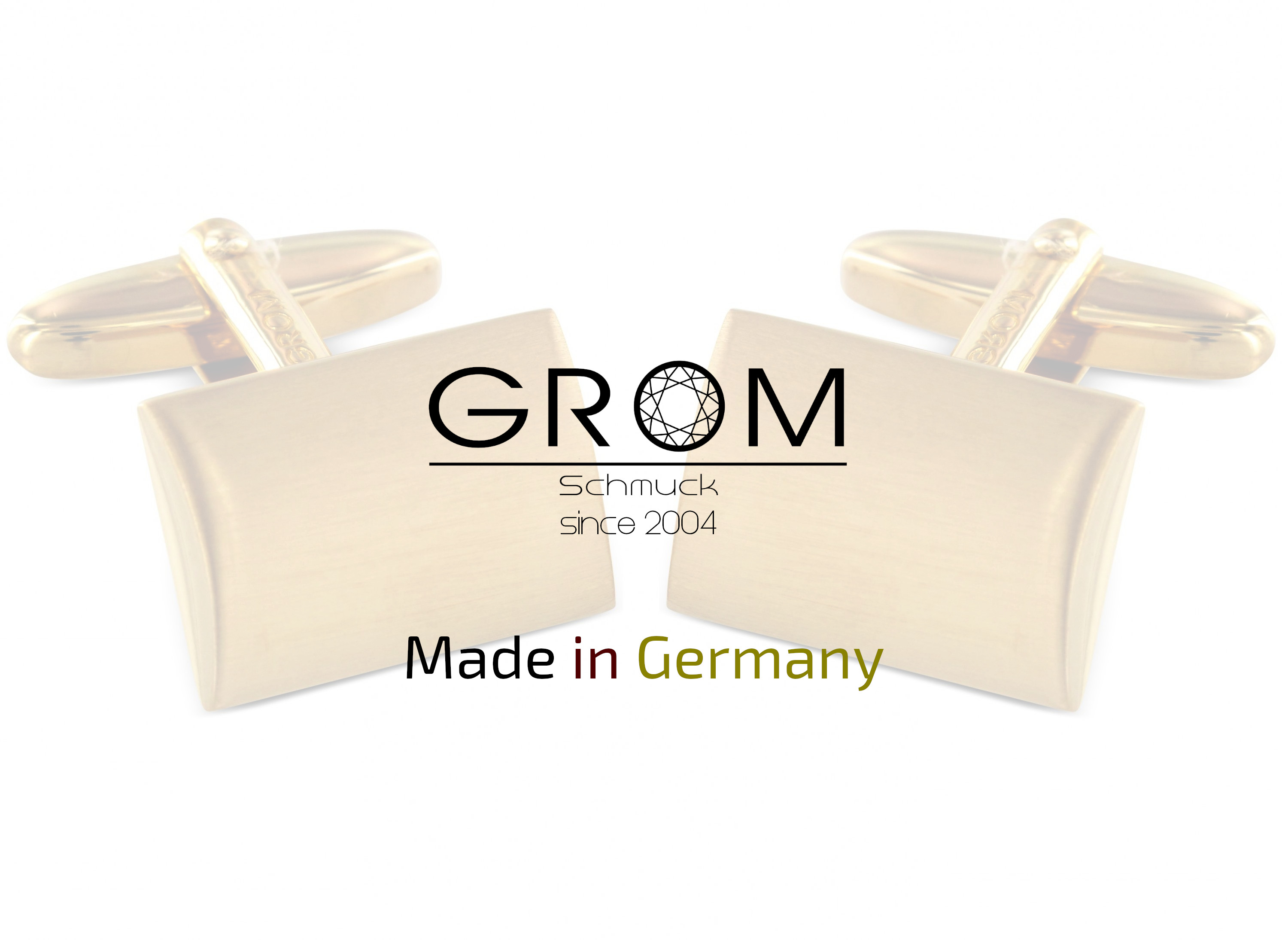 vergoldete Manschetteknöpfe aus 925er Sterling Silber Made in Germany Grom Schmuck vergoldete Manschetteknöpfe aus 925er Sterling Silber Made in Germany
