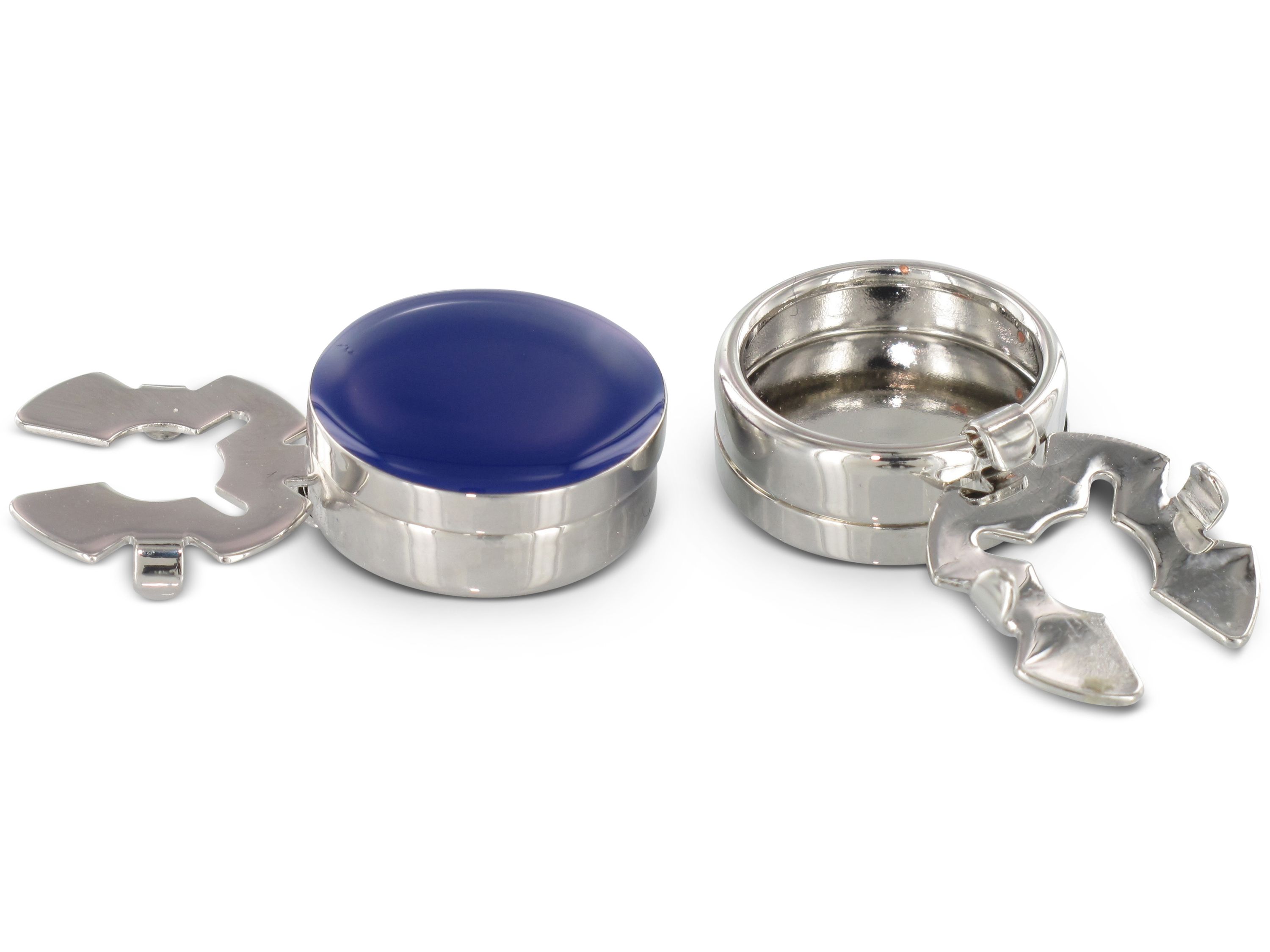 TEROON Button Toppers Blau - Alternative zu klassischen Manschettenknöpfen TEROON Button Toppers Blau - Alternative zu klassischen Manschettenknöpfen