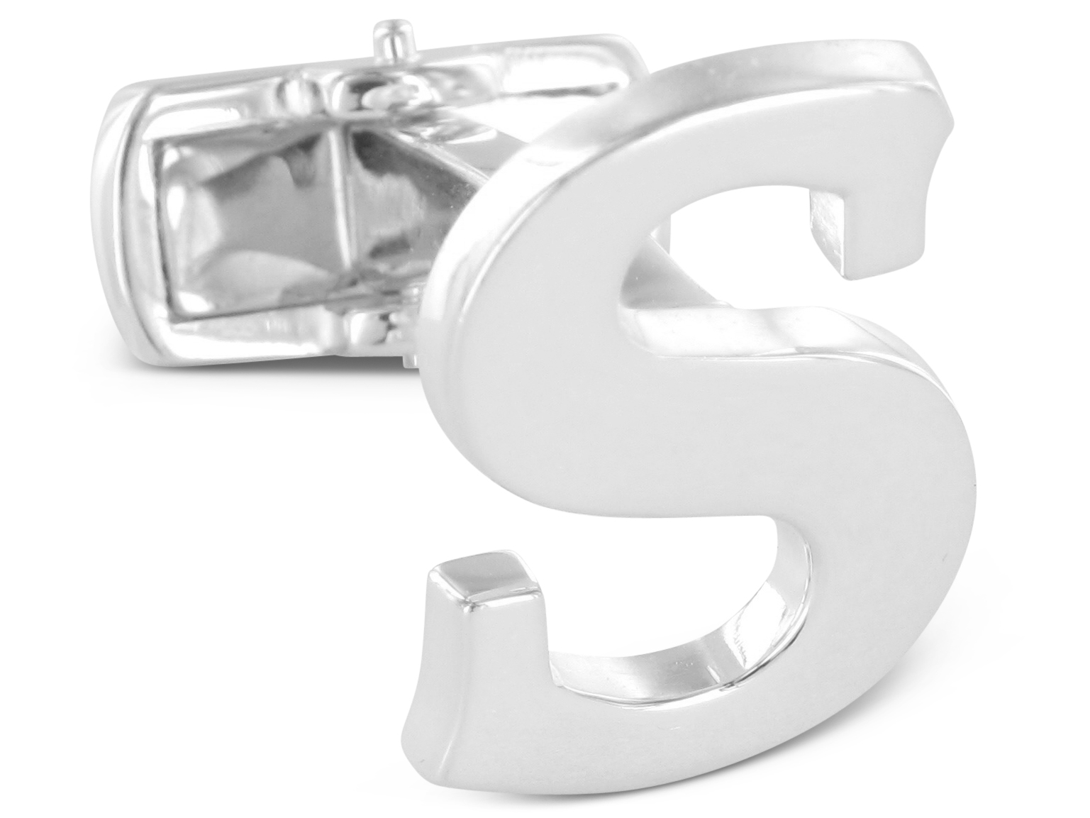 BROOKER Manschettenknöpfe 925er Sterlingsilber Buchstabe s BROOKER Manschettenknöpfe 925er Sterlingsilber Buchstabe S