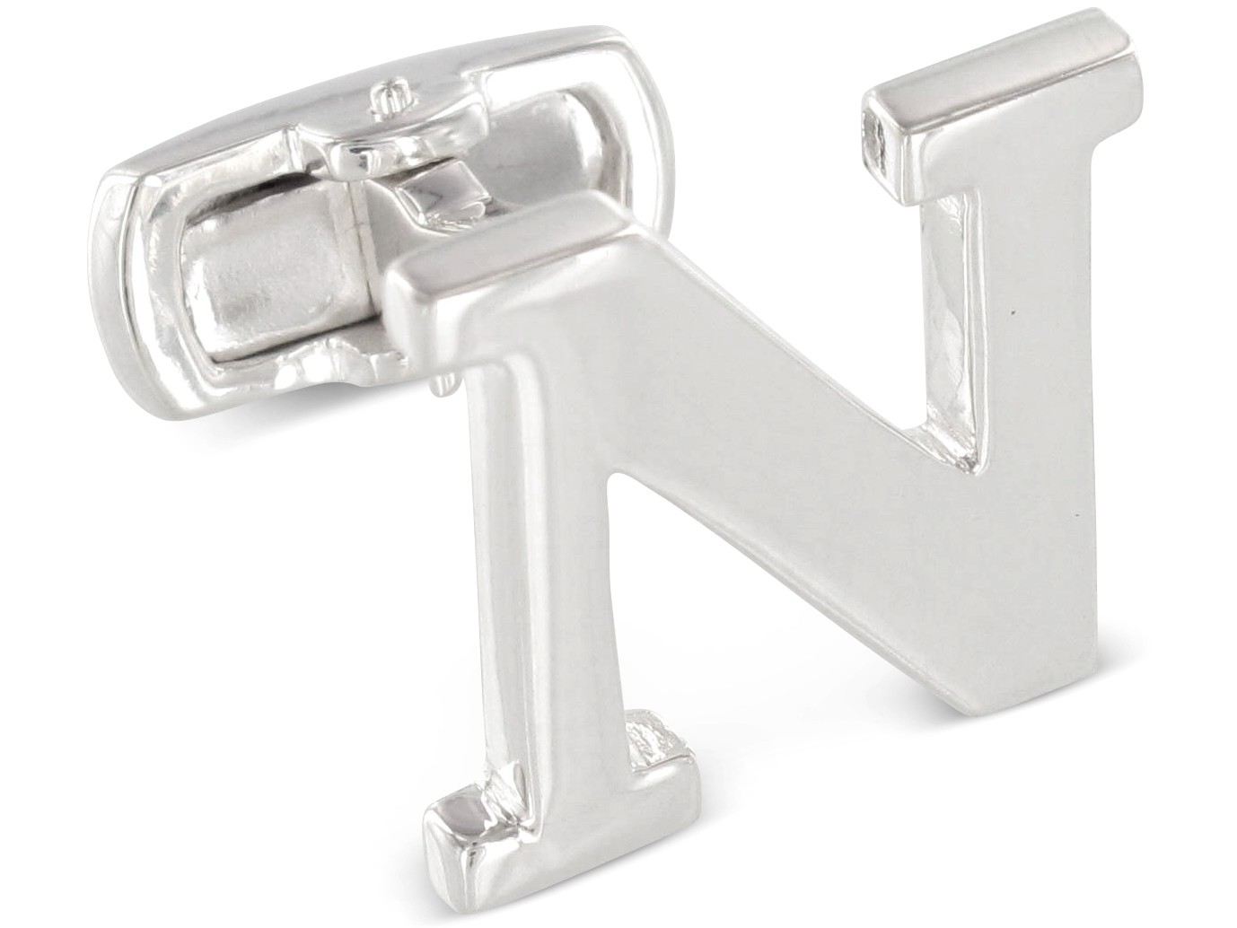 BROOKER Manschettenknöpfe 925er Sterlingsilber Buchstabe n BROOKER Manschettenknöpfe 925er Sterlingsilber Buchstabe N