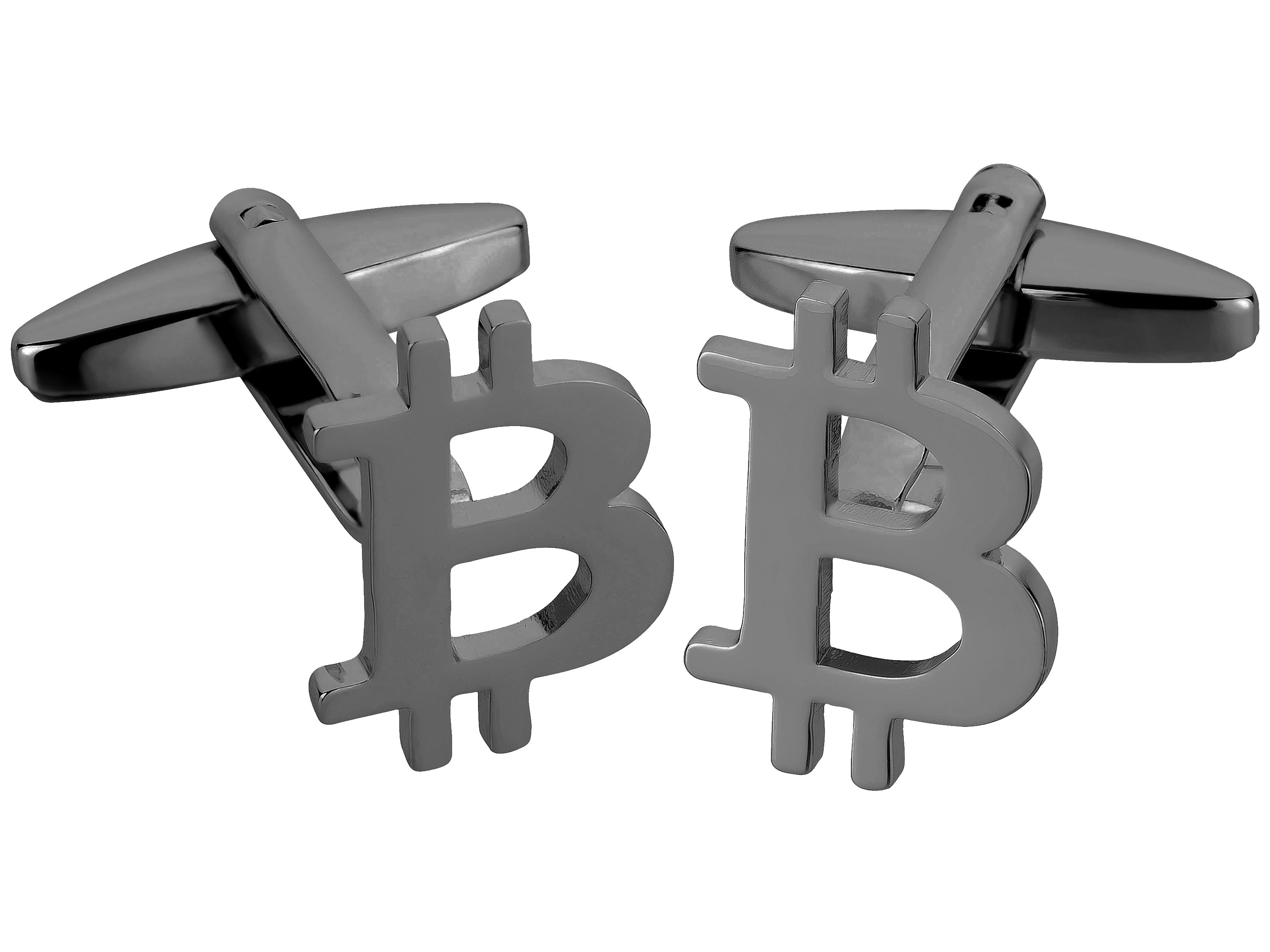 TEROON Manschettenknöpfe Bitcoin schwarz TEROON Manschettenknöpfe Bitcoin schwarz