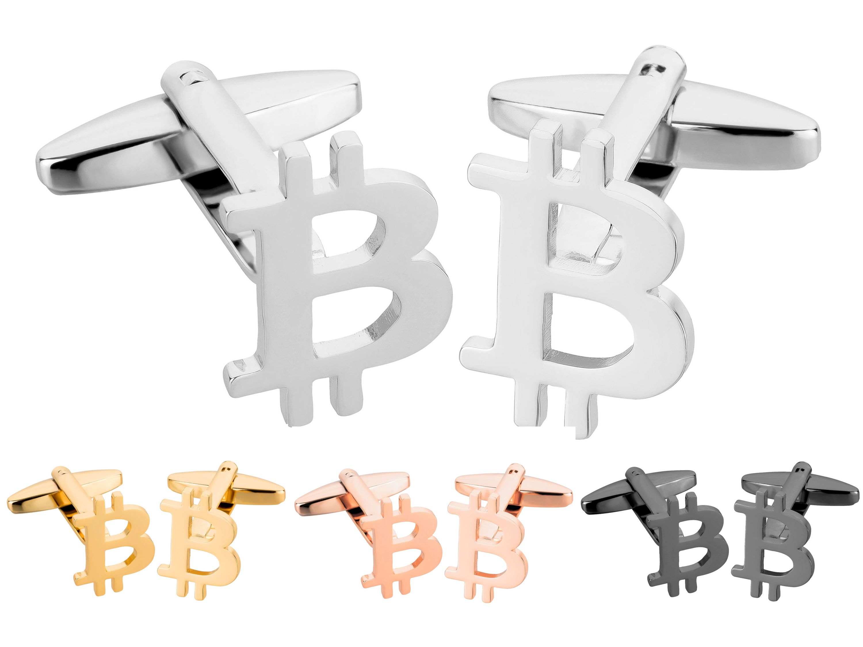 TEROON Manschettenknöpfe Bitcoin-Symbol TEROON Manschettenknöpfe Bitcoin-Symbol